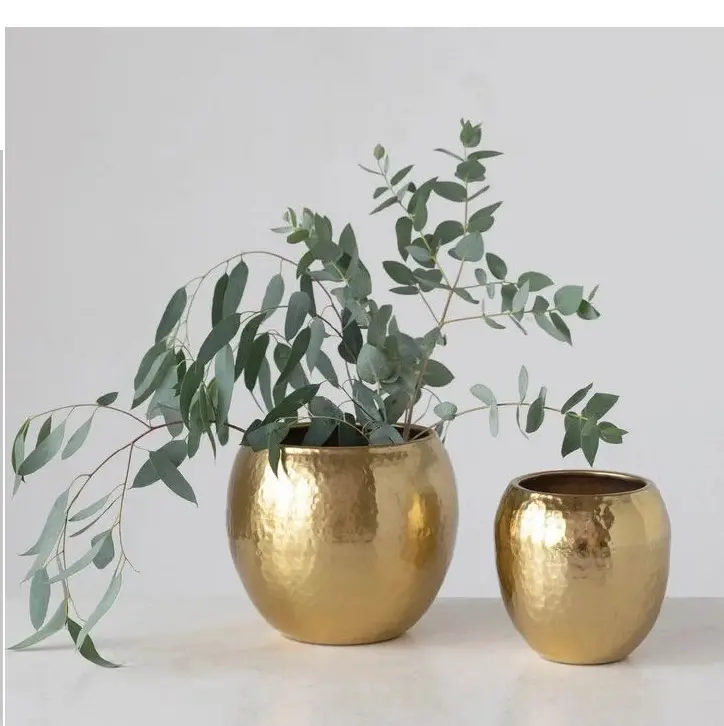 Factory Supply Outdoor Garden Copper Metal Planter Home Indoor Outdoor Garden Usage Customized Size Metal Planter