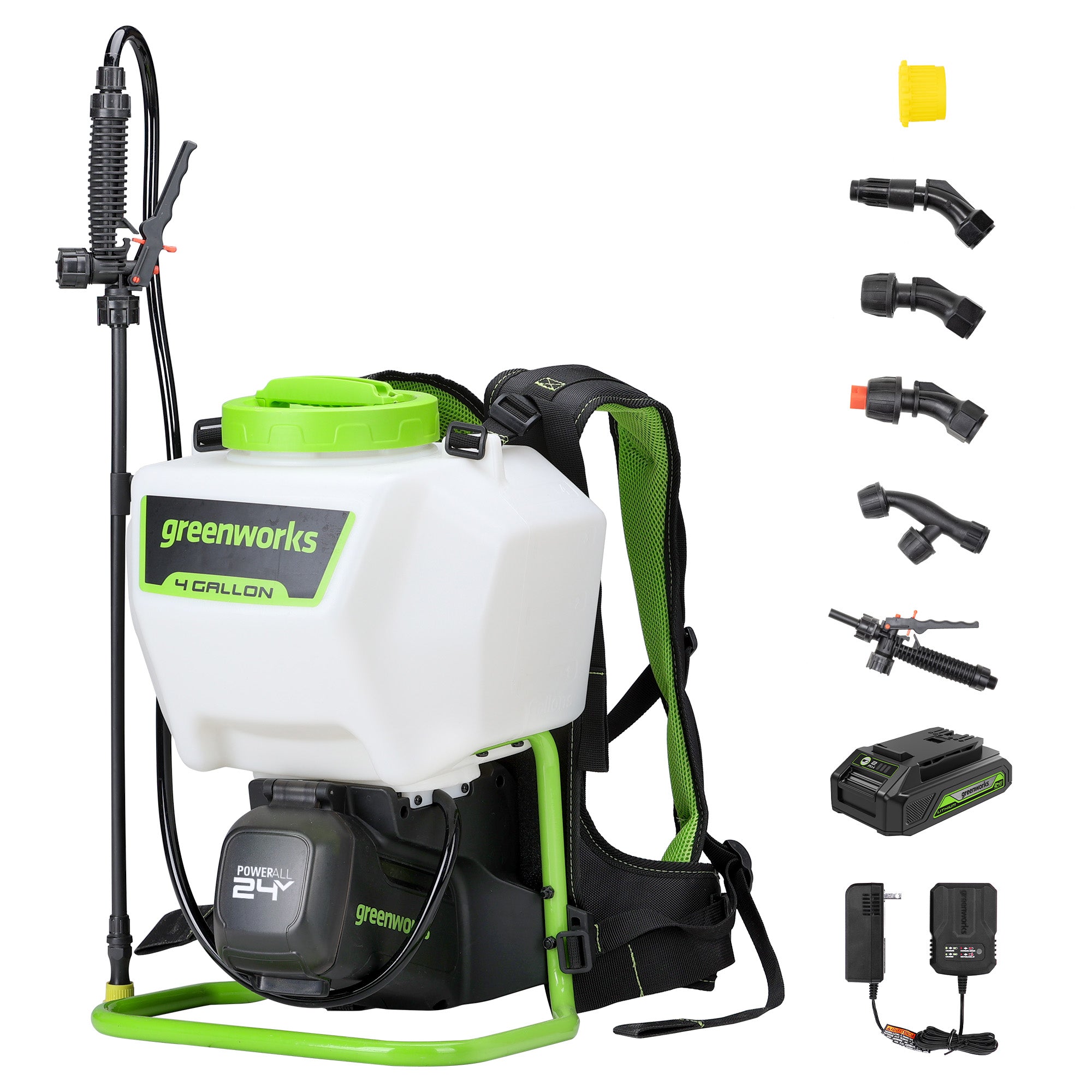 24V Cordless Battery Backpack Sprayer w/ 2.0Ah Battery  Charger