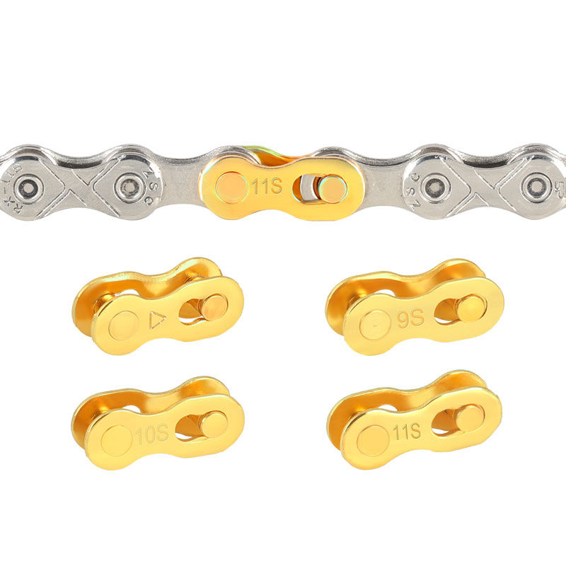 6/7/8/9/10/11/12 Speed Bicycle Chain Connector Lock Quick Link Road Bike Magic Buckle Master Bicycle Joint Cycling Parts Gold