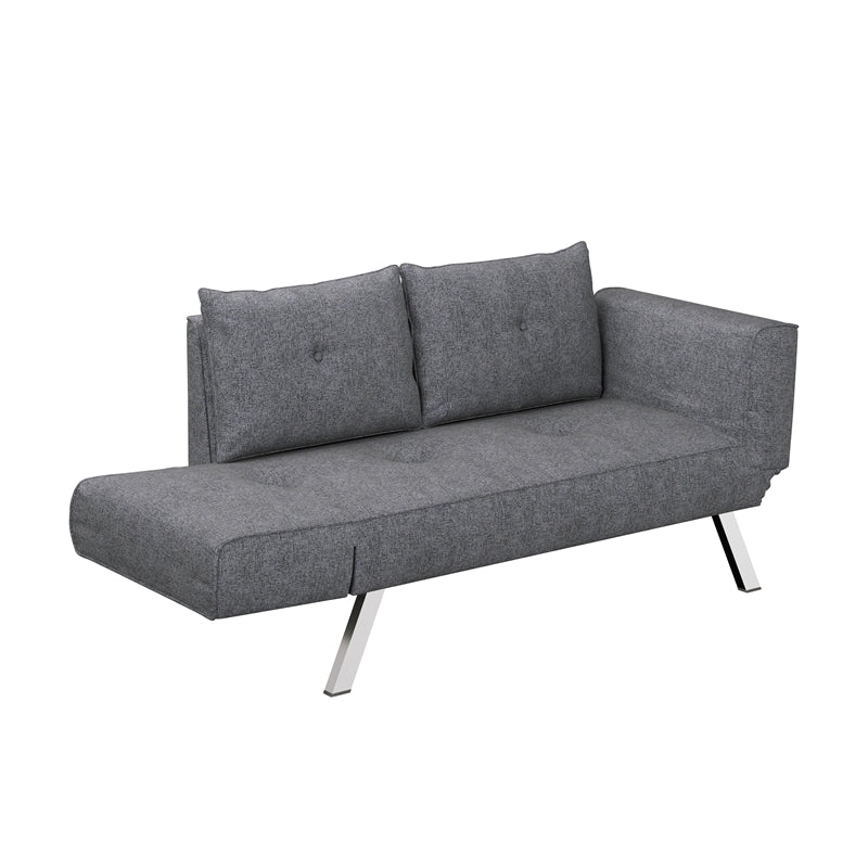 Lifestyle Solutions Serta Morrison Convertible Sofa in Dark Gray Fabric