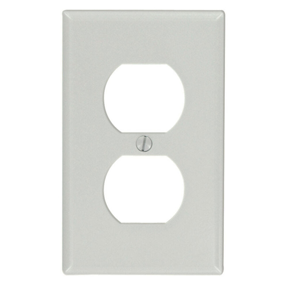 WALLPLATE DUPLEX 1G GRY