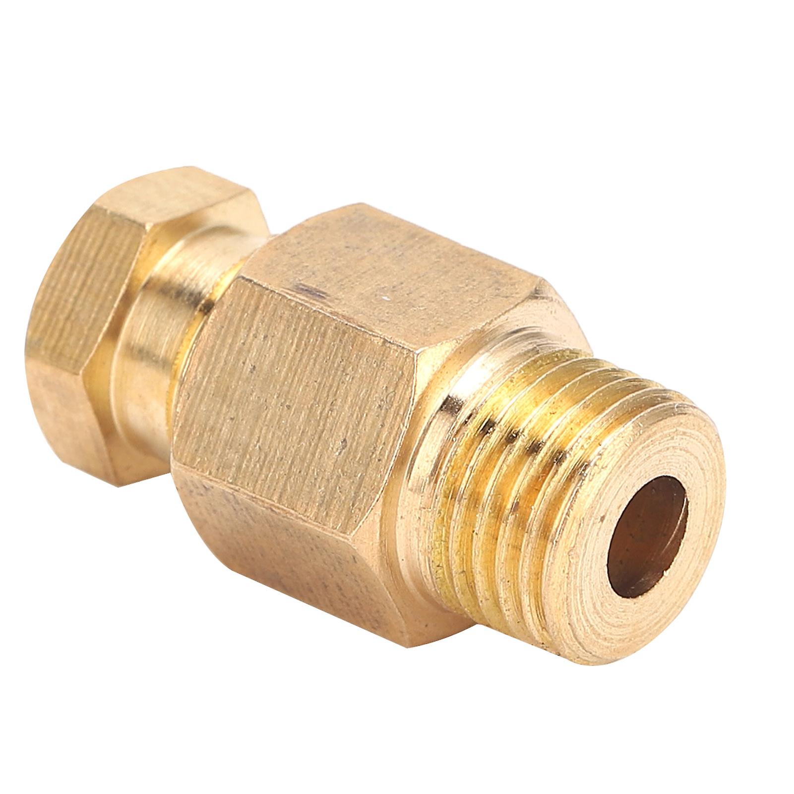 Oil Pipe Fitting Elbow Brass Straight Block Connector Adapter For Pipe Connectionpd610