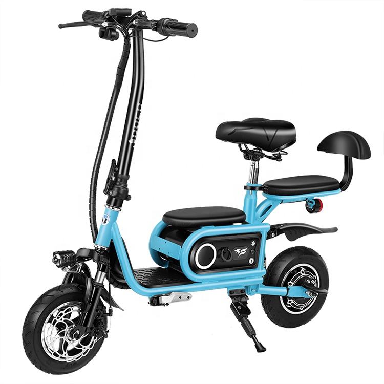 Hot selling high carbon steel ready to ship e bike customized brushless motor yellow color foldable electric bike for adults