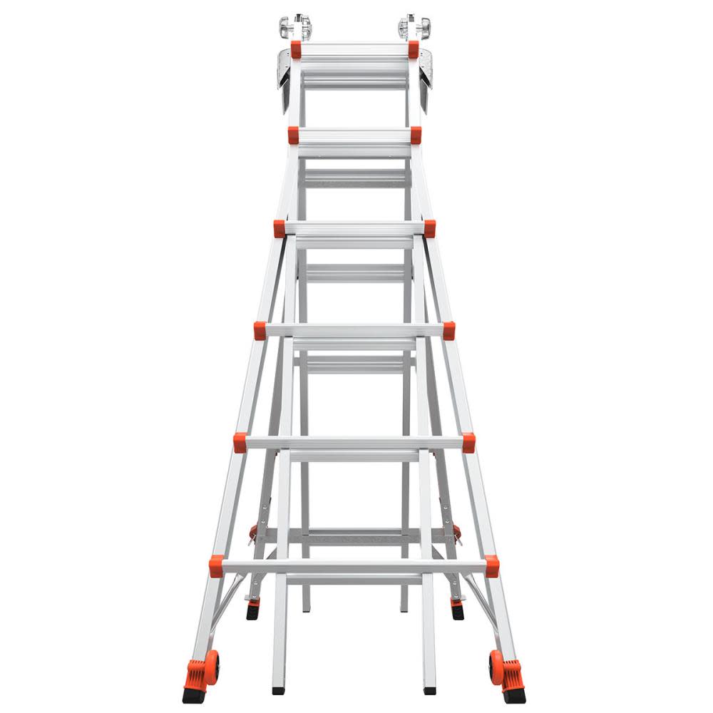 Revolution M26 Aluminum Type-1A Telescoping Multi-Position Ladder with Ratchet Leg Leveler