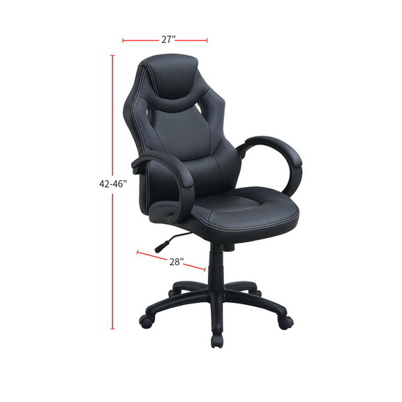 Adjustable Heigh Executive Office Chair  Black SR0...