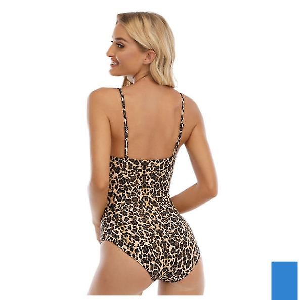 New Hot Sale Women's Backless Triangle One Piece Leopard Print Swimsuit