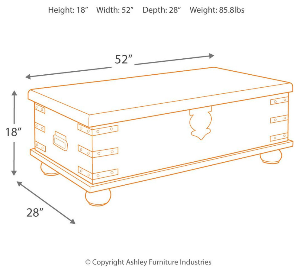 Carynhurst Coffee Table with Lift Top   Farmhouse   Coffee Tables   by Ashley Furniture Industries  Houzz