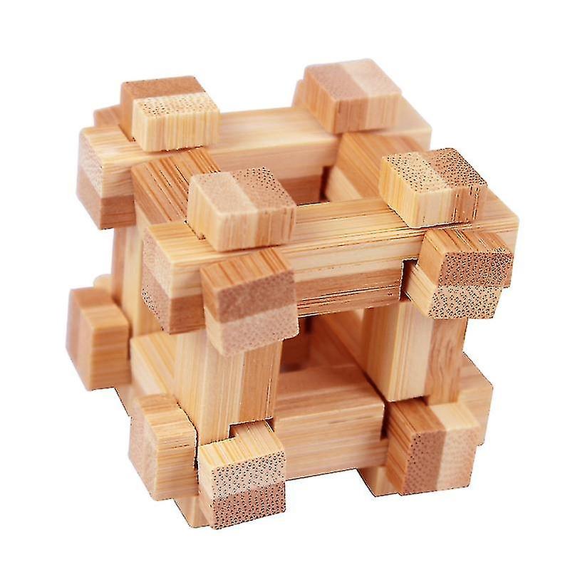 3d Wooden Puzzles Iq Challenge Brain Teaser Lock Logic Intellectual Educational Toy Jigsaw Puzzle Re