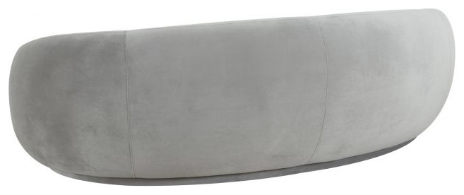 Kendall Velvet Sofa  Modern Glam Curved Sofa  Cute Chic Lux Couch 89.7 quot  Modern   Sofas   by Modern Selections  Houzz