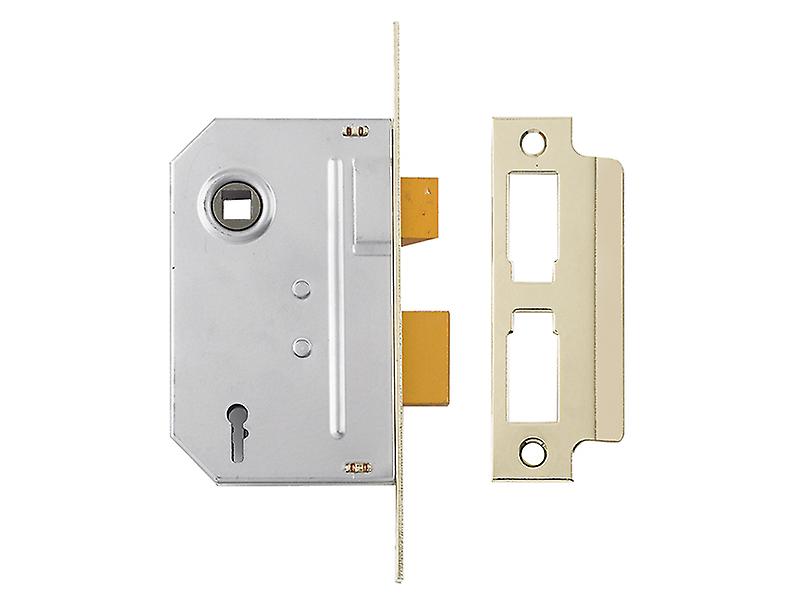 Yale Locks PM320 3 Lever Mortice Sashlock Polished Brass 65mm 2.5in YALPM320PB25