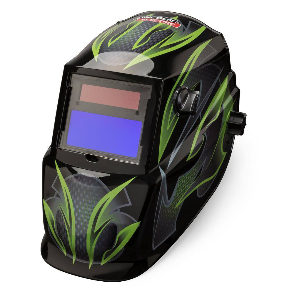 Lincoln Electric Weld-Pak 140 Amp MIG and Flux-Core Wire Feed Welder 115V and Galaxsis Auto-Darkening Variable Shade Welding Helmet K5250-3