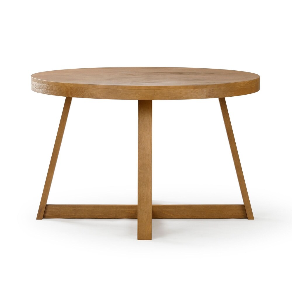 Plank and Beam Classic Solid Wood Round Dining Table   47