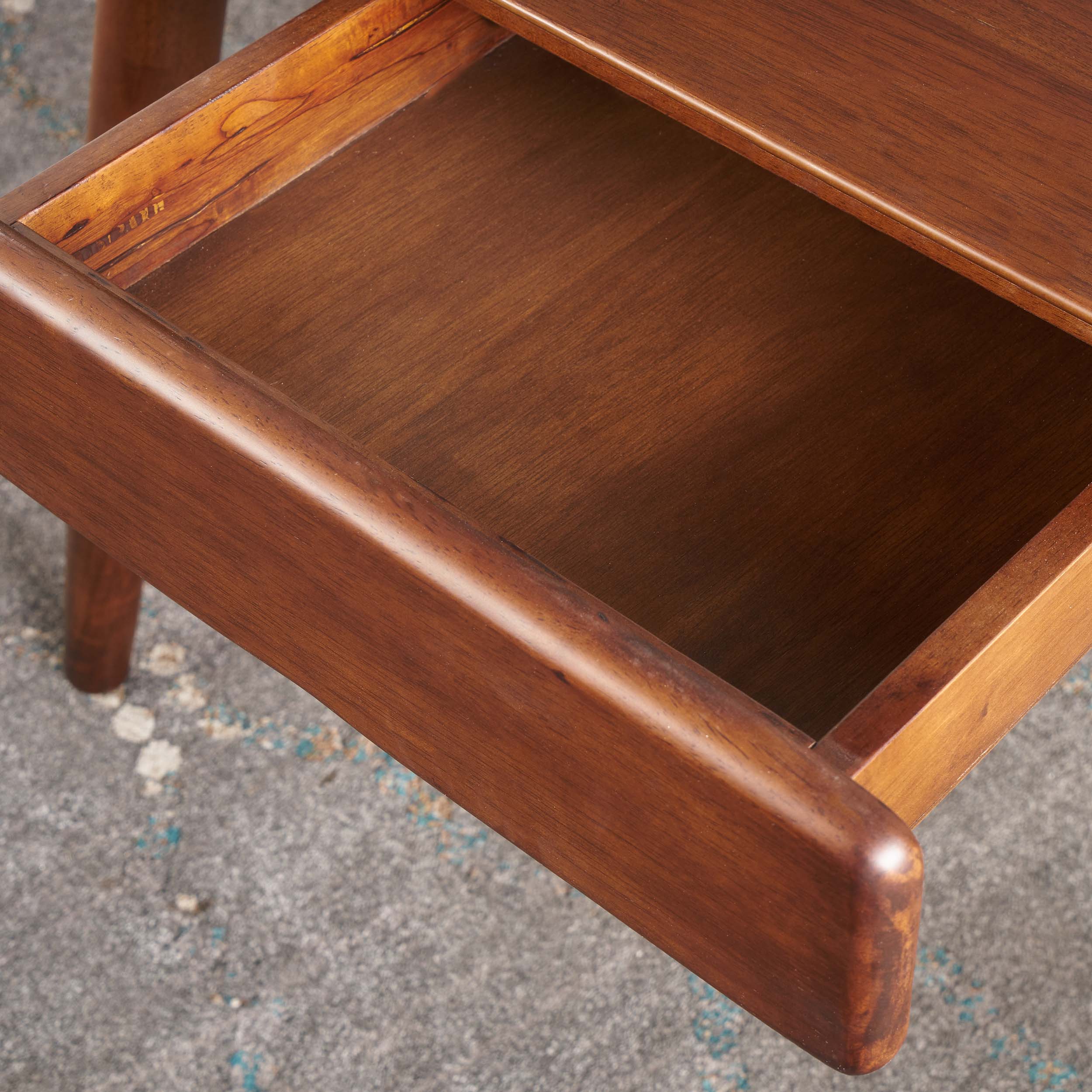 Kidman Wood Study Table with Faux Wood Overlay