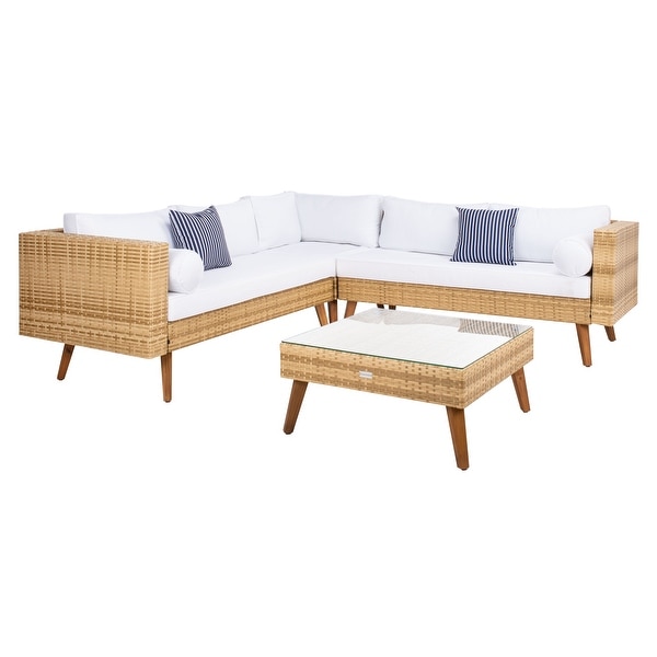 SAFAVIEH Outdoor Living Analon Outdoor Sectional Set