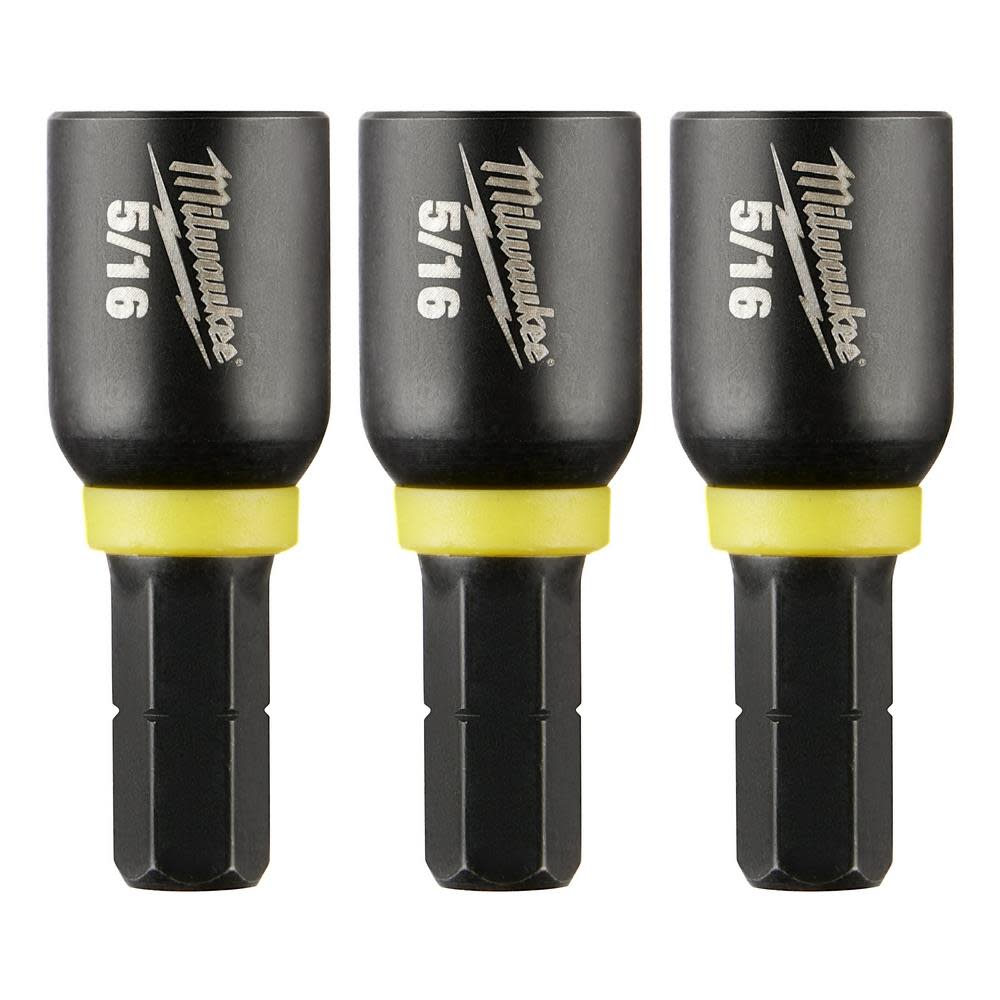 Milwaukee SHOCKWAVE 5/16 in. Insert Nut Driver 3PK 49-66-4513 from Milwaukee