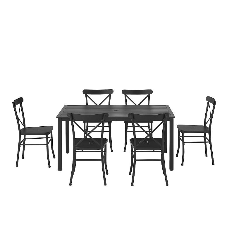 Crosley Astrid Patio Dining Table and Chair 7-piece Set