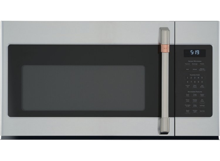 Cafe 1.9 Cu. Ft. Stainless Steel With Brushed Stainless Over-The-Range Microwave Oven