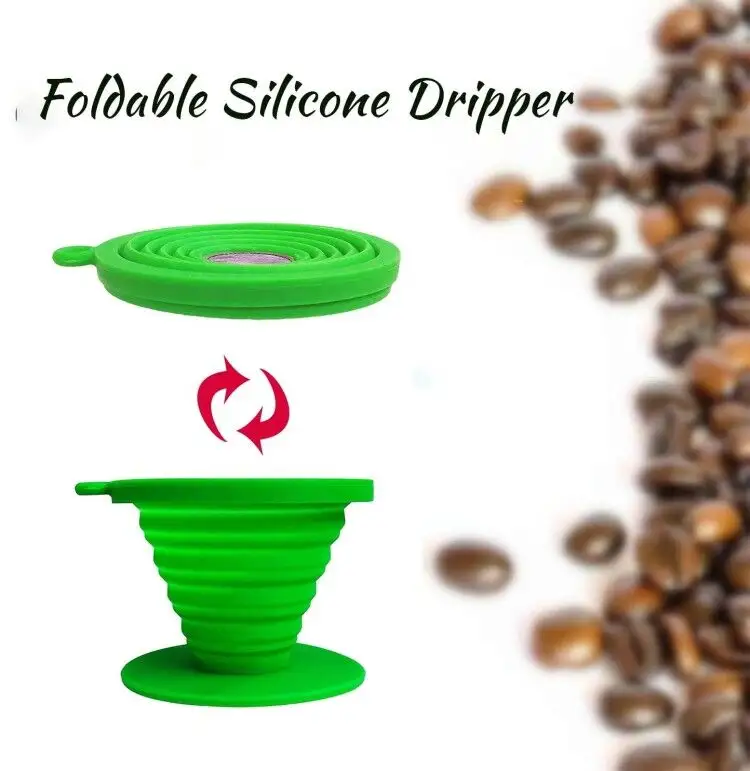 Collapsible Coffee Filter Non Stick Collapsible Coffee Filter Holder for Camping Hiking Backpacking and Outdoor Use