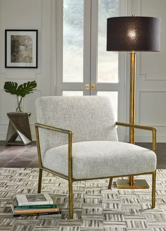 Ryandale Sterling Brass Accent Chair