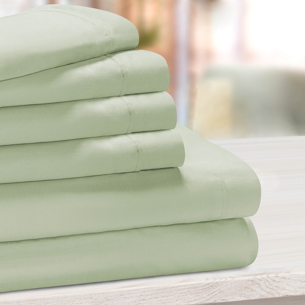 Superior Thread Count 1000TC Cotton Blend 6 Piece Sheet Set
