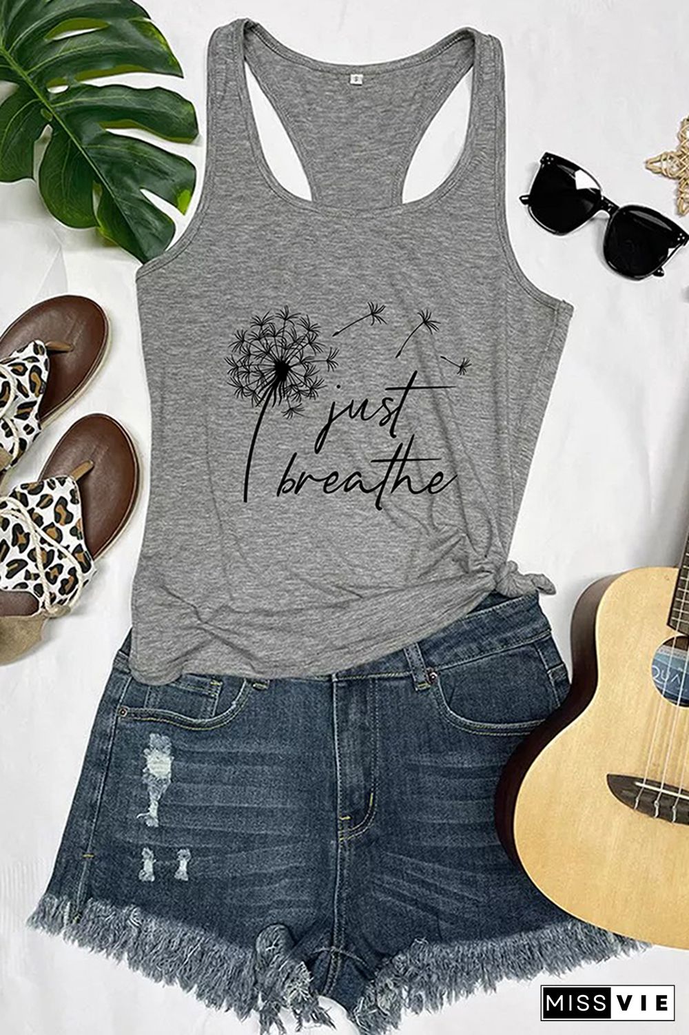 Just Breathe Dandelion, Momlife, Just Breathe, Inspirational Quotes, Mommy Quotes Tank Top Wholesale