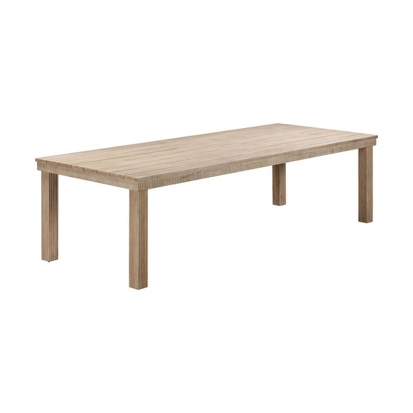 Cassie Natural 108 Inch Rectangular Outdoor Dining Table