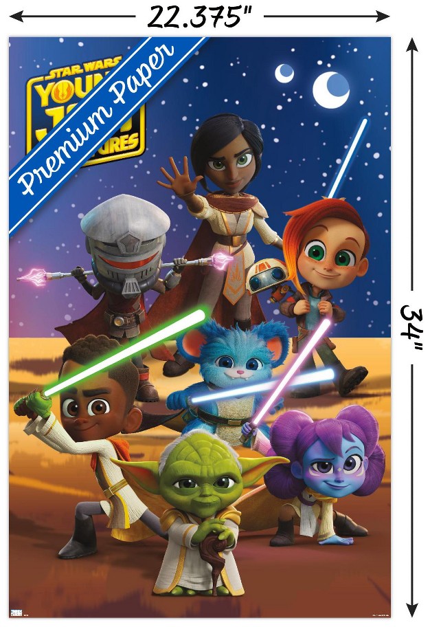 Trends International Star Wars Young Jedi Adventures Group Unframed Wall Poster Prints