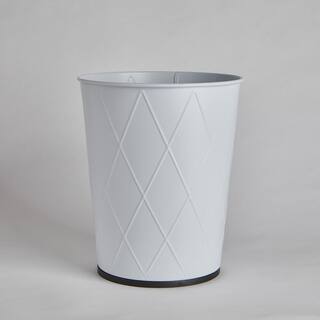 m MODA at home enterprises ltd. HARLEQUIN WASTE BIN 5L WHITE 305264-WHT