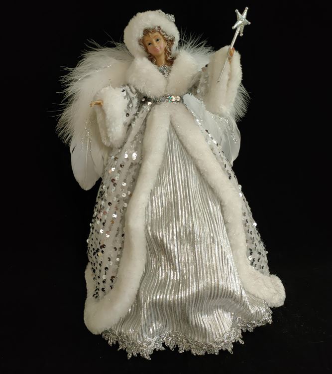 16 White & Silver Fairy Tree Topper