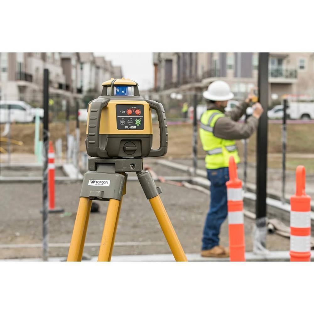 Topcon RL-H5A Horizontal Self-Leveling Rotary Laser Level with LS-80X Receiver 1021200-50