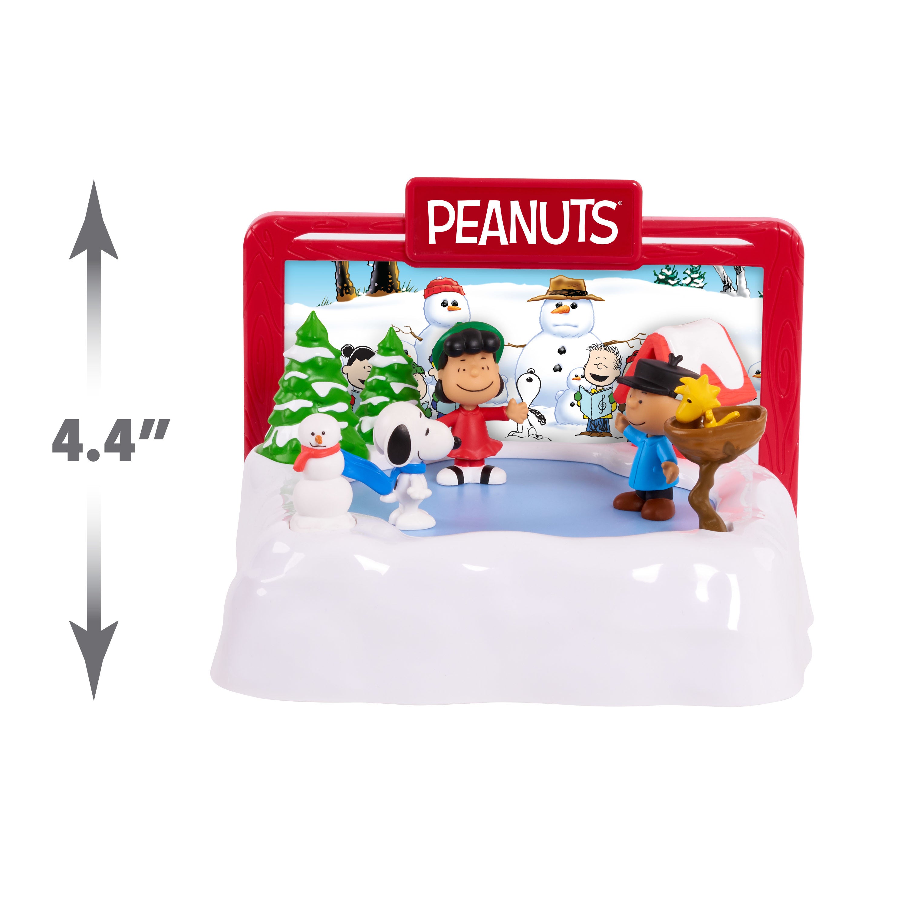 Peanuts Motorized Ice-Skating Rink， Toys for Kids Ages 3 4 5 Years Old， Also Fun For Seasonal Decorations and Holiday Displays，  Kids Toys for Ages 3 Up， Gifts and Presents