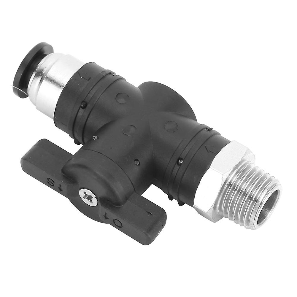 Pneumatic Manual Valve 8mm Quick Coupling Switch Air Pipe Joint With Bspp Male Threadbc8-02