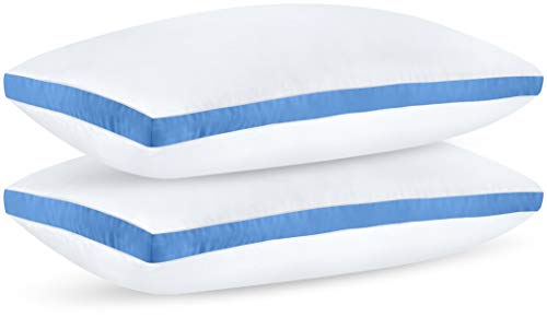 Bedding Gusseted Pillow (2-Pack) Premium Quality - Side Back Sleepers