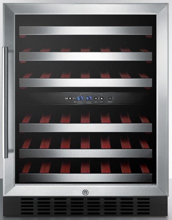 Summit SWC530BLBISTCSSADA 24 Inch Stainless Steel Wine Cooler