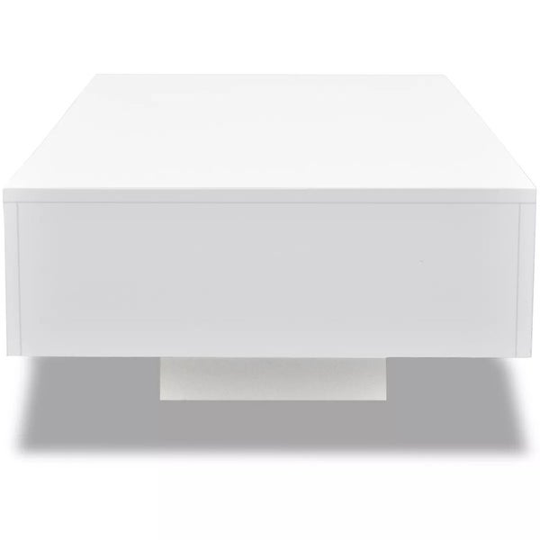 vidaXL Coffee Table High Gloss White - 45.3