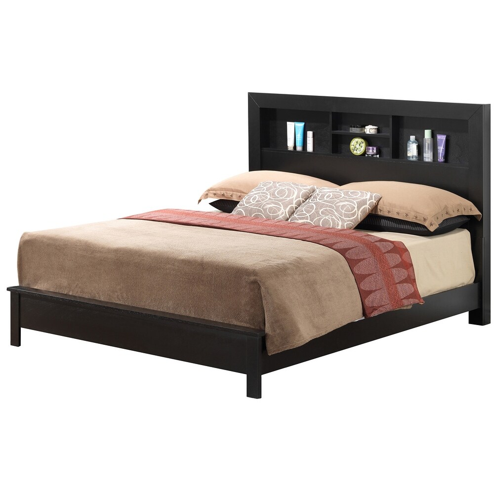 Burlington King Platform Bed with Storage Shelves