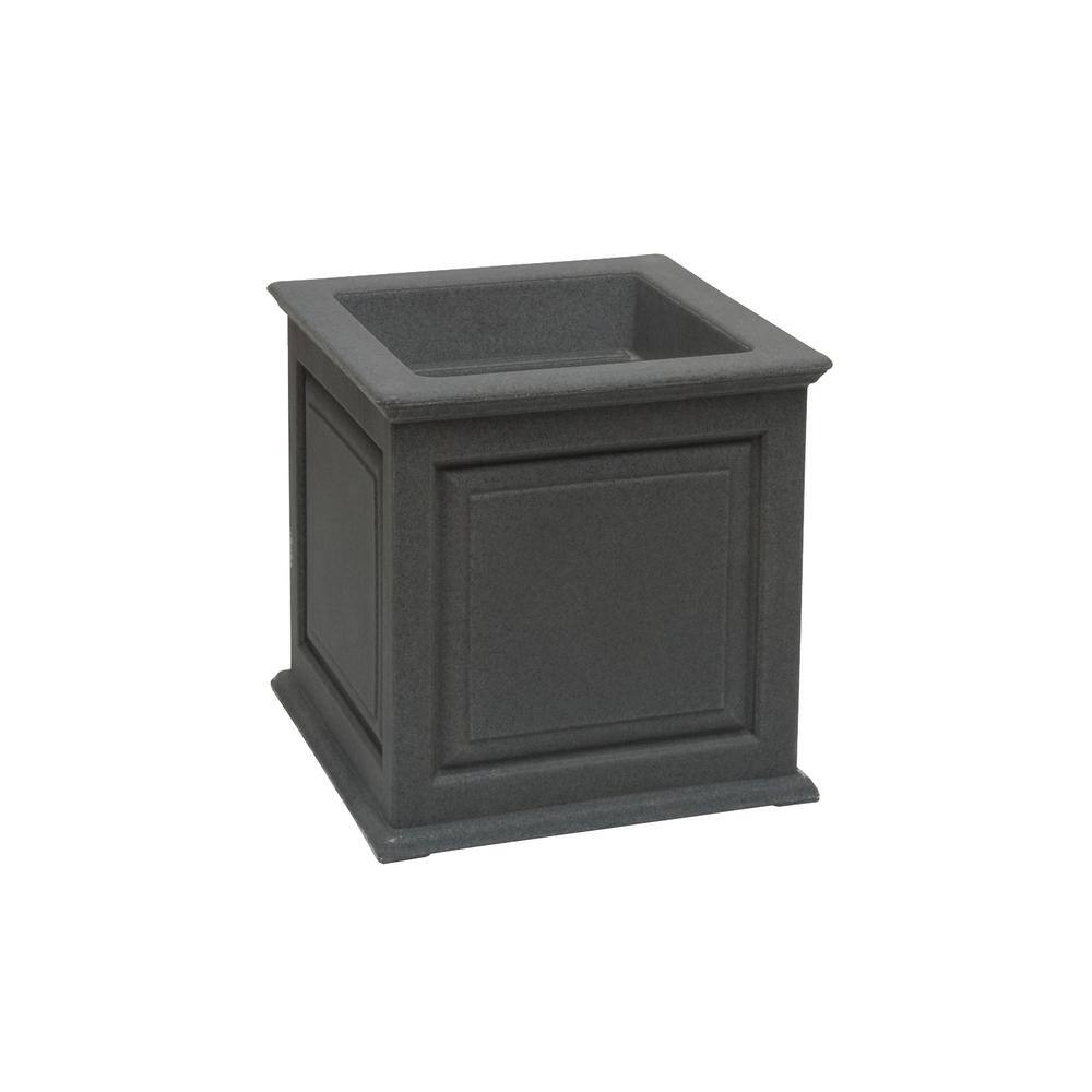 Good Ideas Savannah 20 in. Square Planter Box - Dark Granite SV-PS20-DAR