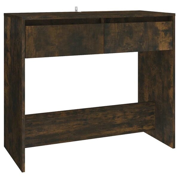 Console Table Smoked Oak 35