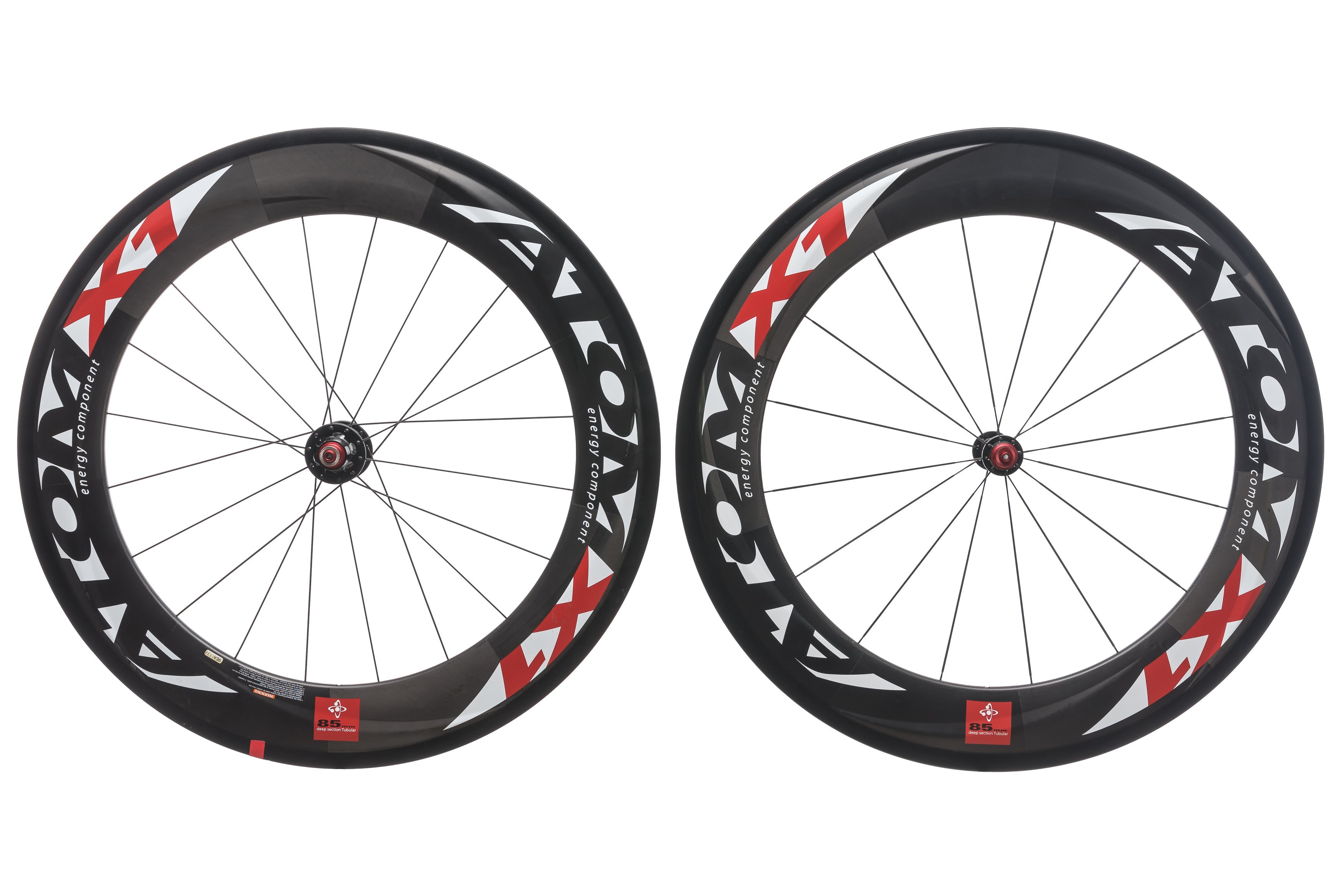 Atom X1 85 Carbon Tubular 700c Wheelset