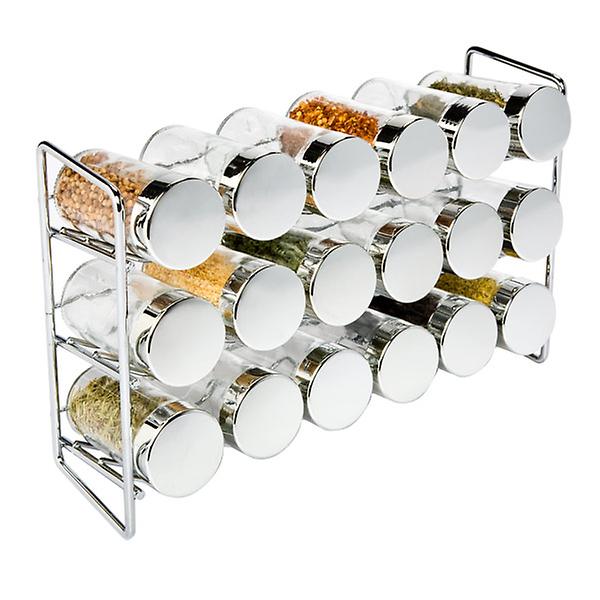 Polder Chrome 18Bottle Spice Rack