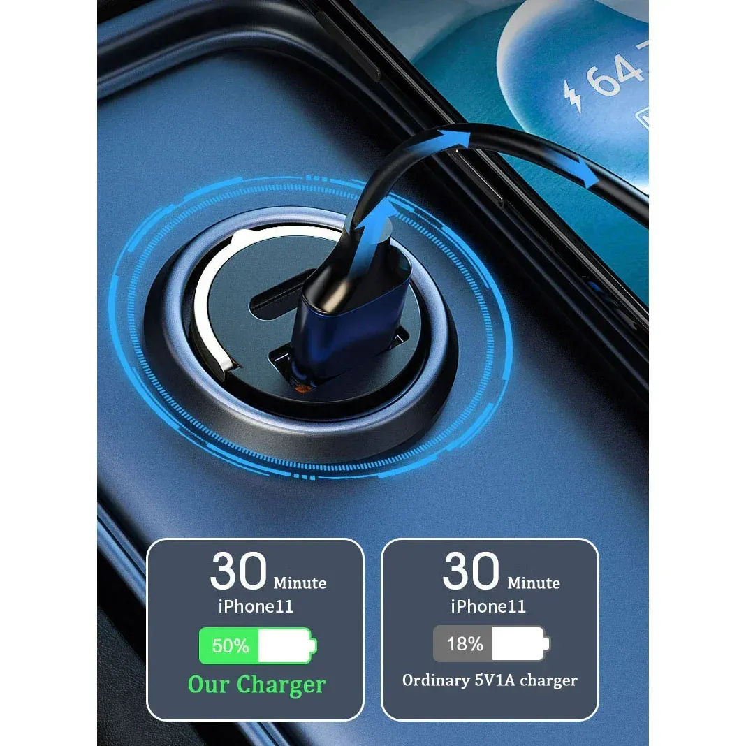 🔥 BIG SALE - 48% OFF🔥Multi Compatible 100W Fast Charging Car Cha