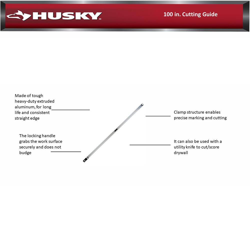 Husky 100 in. Cutting Guide 99681