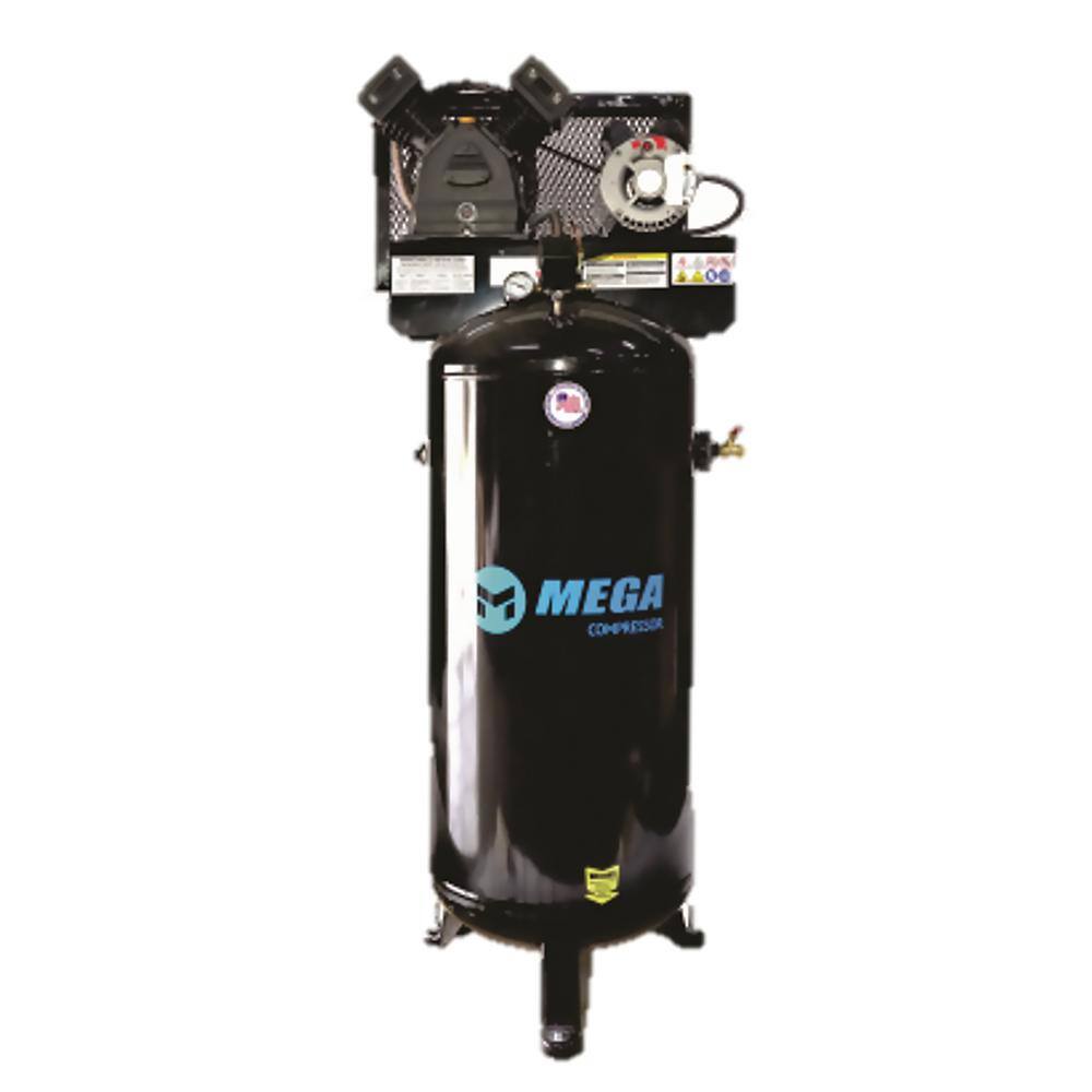 Mega Compressor 60 Gal. 3 HP 150 PSI Electric Upright Air Compressor MP-6060VU