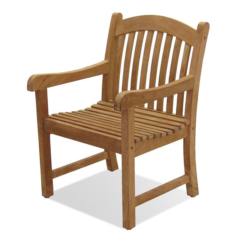 Amazonia Teak 2-pc. Teak Sumbawa Arm Chair Set