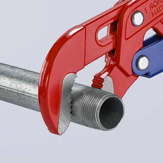 KNIPEX Swedish Pattern Pipe Wrench-S Shape Fast Adjust 83 60 010