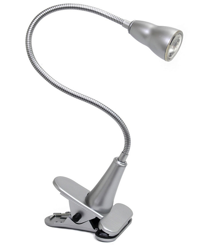 All The Rages Simple Designs 1W LED Gooseneck Clip Light Desk Lamp