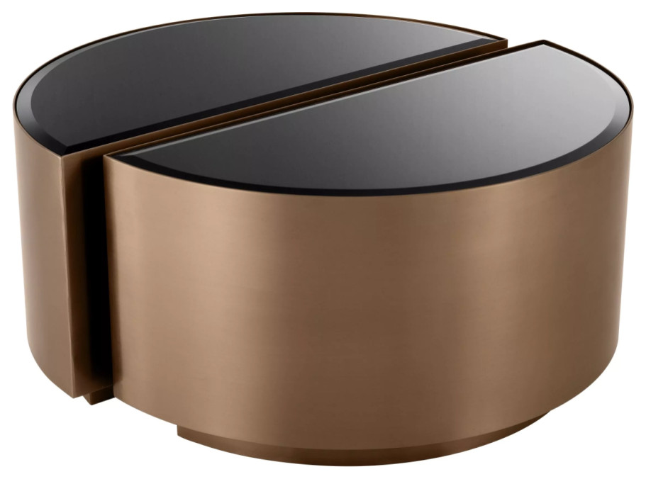 Round Copper Side Table Set (2)  Eichholtz Astra   Contemporary   Side Tables And End Tables   by Oroa   Distinctive Furniture  Houzz