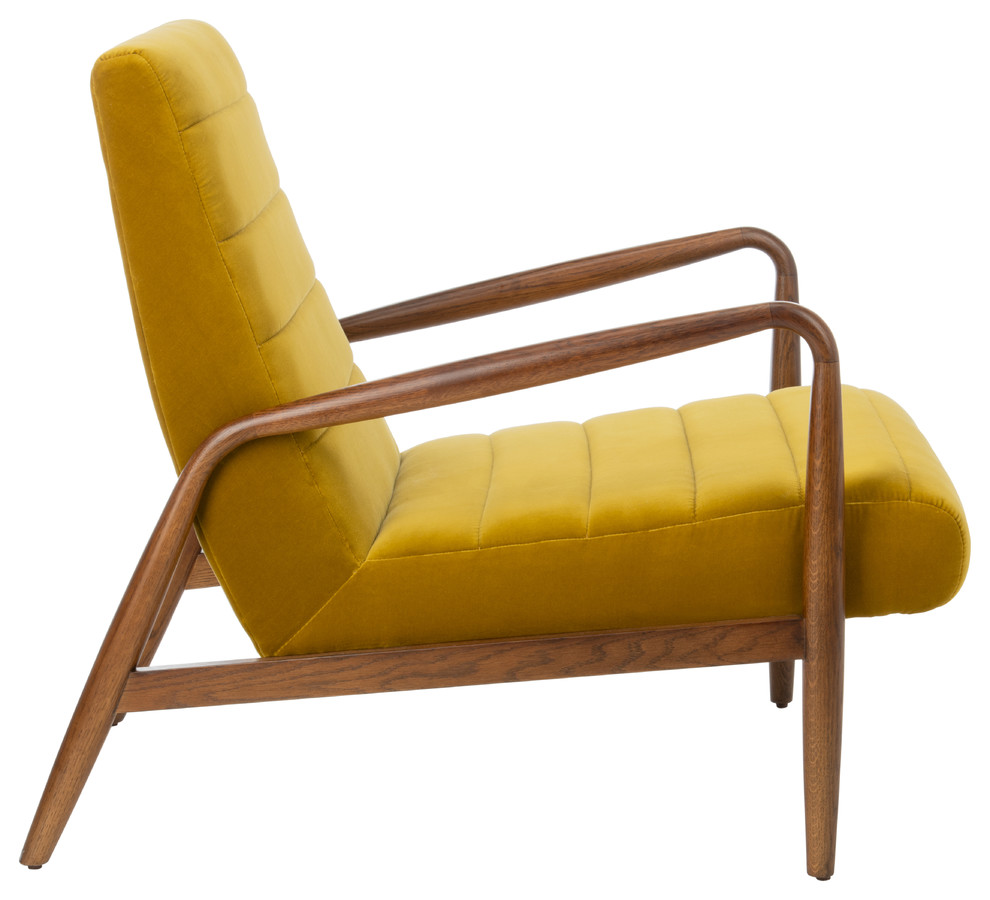 Safavieh Couture Willow Channel Arm Chair   Midcentury   Armchairs And Accent Chairs   by Safavieh  Houzz