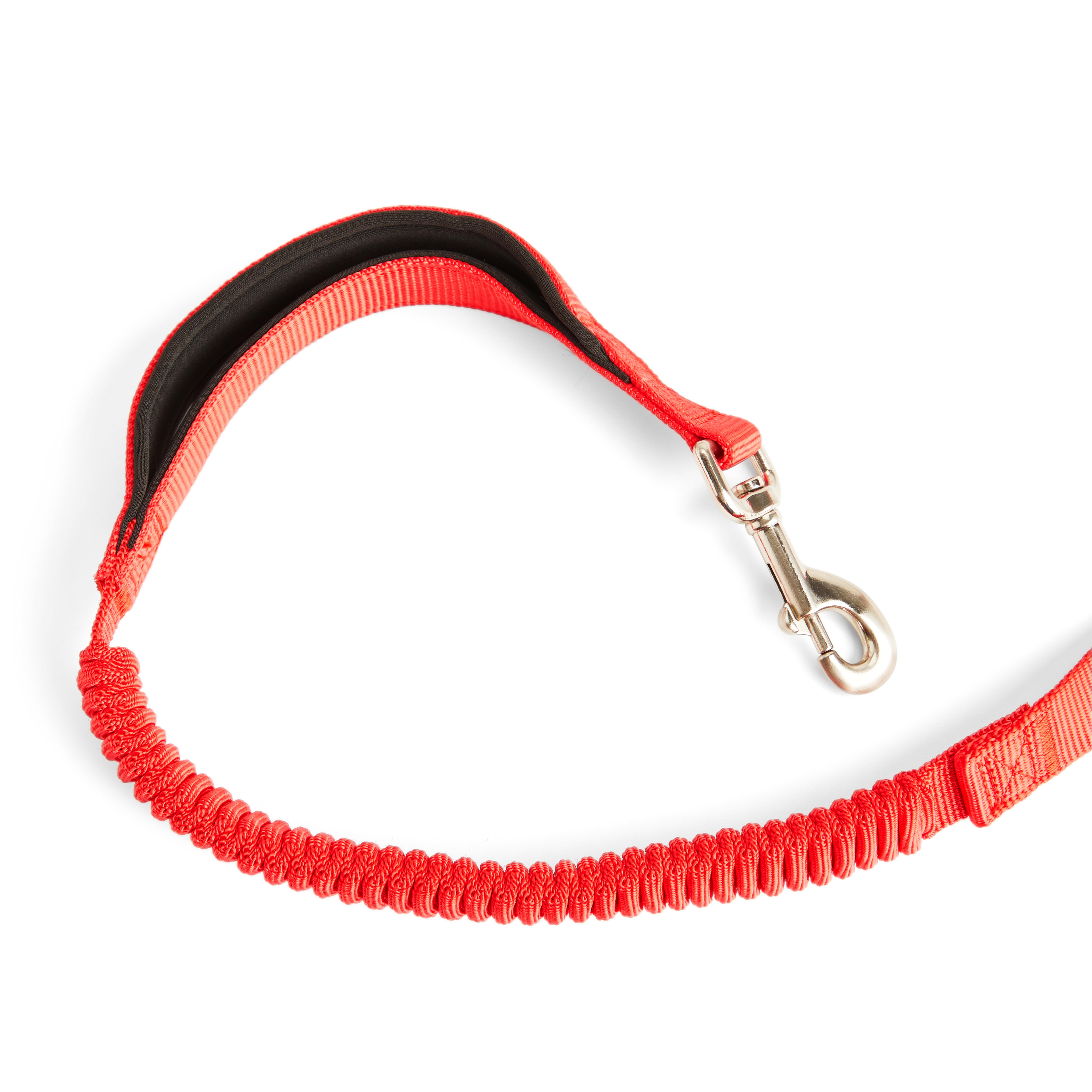 YOULY Red Shock Absorbing Dog Leash， 5 ft.