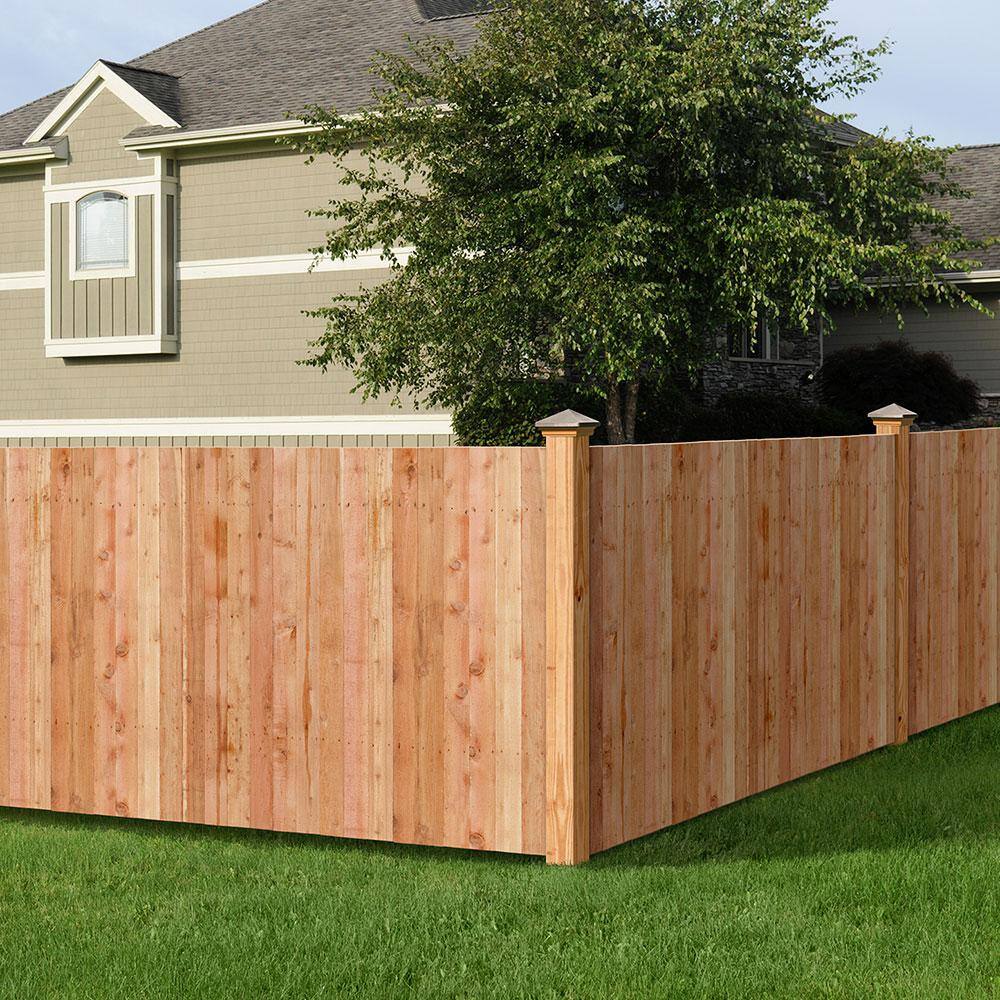 Outdoor Essentials 58 in. x 3-12 in. x 3-12 ft. Western Red Cedar Flat Top Fence Picket (13-Pack) 239670